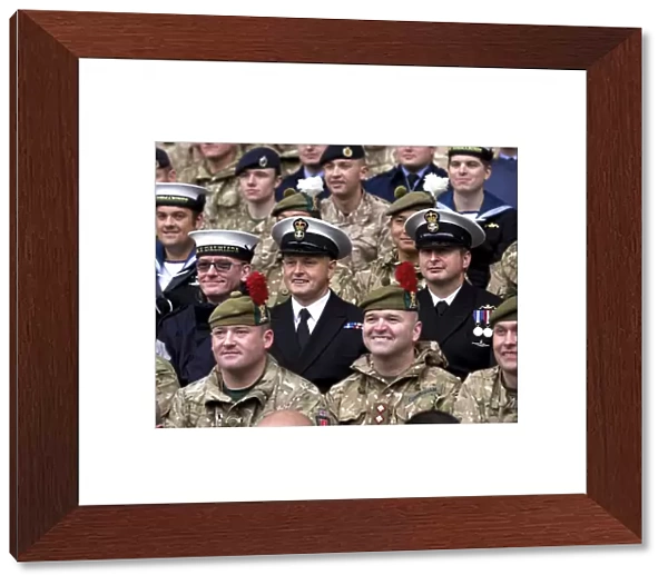 Honoring Heroes: Armed Forces Salute Rangers at Ibrox Stadium