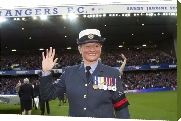 Rangers Football Club: Honoring Heroes - Salute to Armed Forces at Ladbrokes Championship Match vs Livingston, Ibrox Stadium