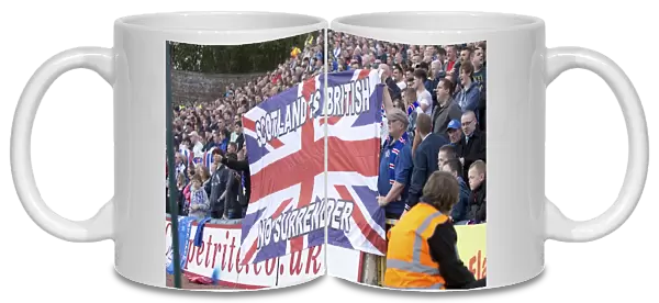 Rangers Fans Celebrate Scottish Cup Victory at Cappielow Park (2003)