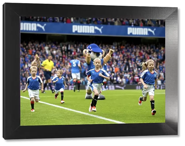 Rangers Mascots: The Exciting Moments at Ibrox Stadium during a Championship Match