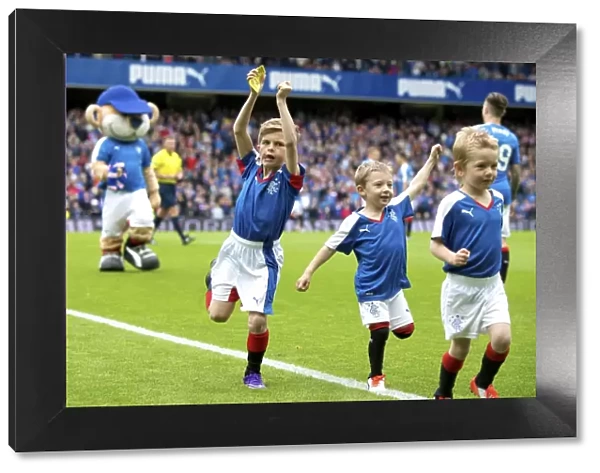Thrilling Championship Match at Ibrox Stadium: Rangers Mascots in Action (Scottish Cup Winners 2003)