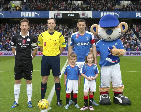 Rangers Football Club: Lee Wallace and Masots Celebrate Scottish Cup Victory at Ibrox Stadium