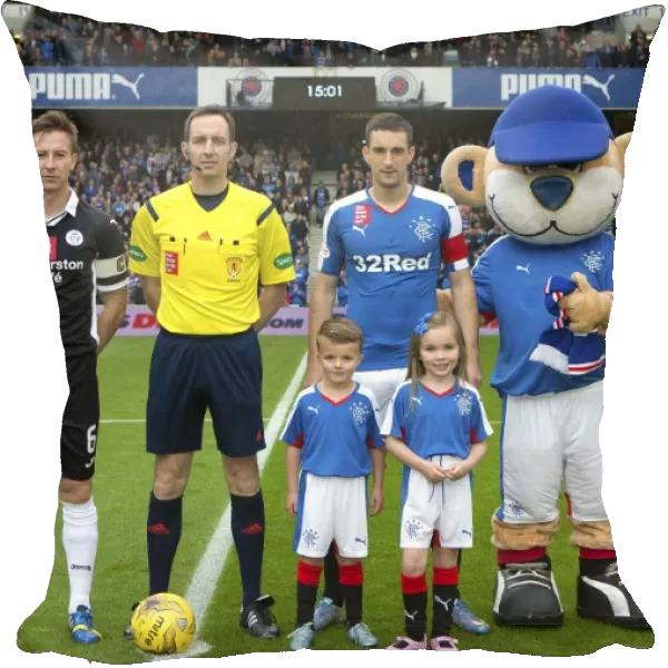Rangers Football Club: Lee Wallace and Masots Celebrate Scottish Cup Victory at Ibrox Stadium