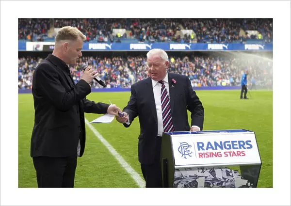 Rangers Legend Alex MacDonald Conducts Rising Star Draw at Ibrox Stadium: Rangers vs. Queen of the South