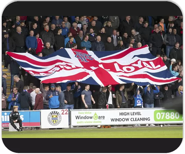 A Sea of Blue: Rangers Fans Unite at New St Mirren Park during the Ladbrokes Championship Match