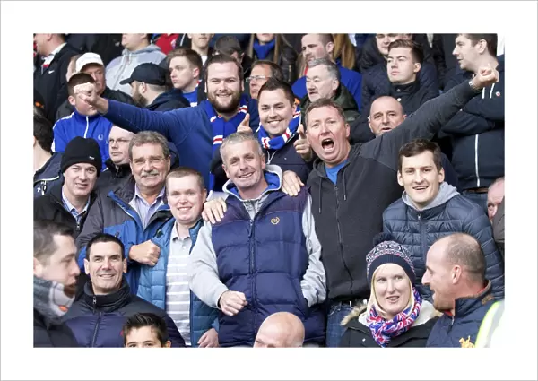 A Sea of Blue: Rangers Fans Unwavering Support at New St Mirren Park