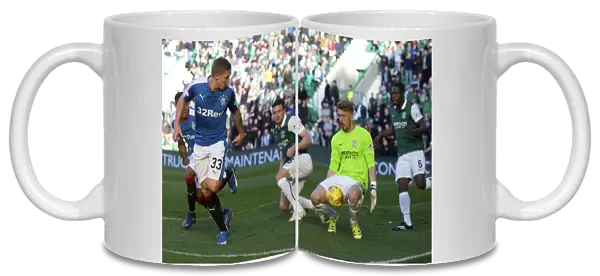 Martyn Waghorn's Backheel Attempt: A Thrilling Moment from Rangers Championship Clash at Easter Road