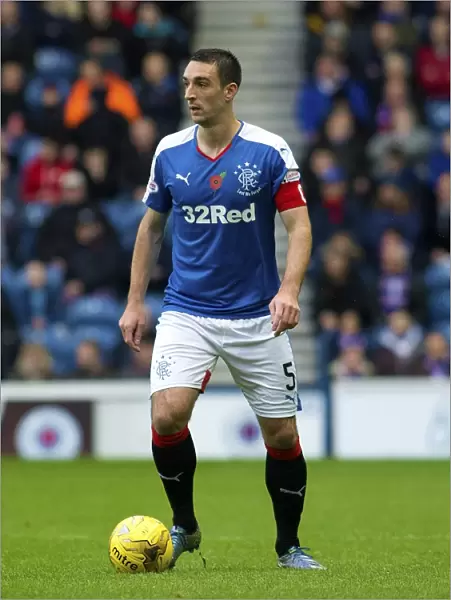 Rangers Captain Lee Wallace Rallies Team Spirit at Ibrox Stadium During Championship Match Against Alloa Athletic