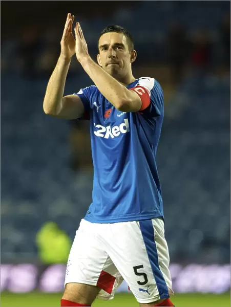 Rangers Captain Lee Wallace Rallies the Troops at Ibrox Stadium - Scottish Cup Champions (2003)