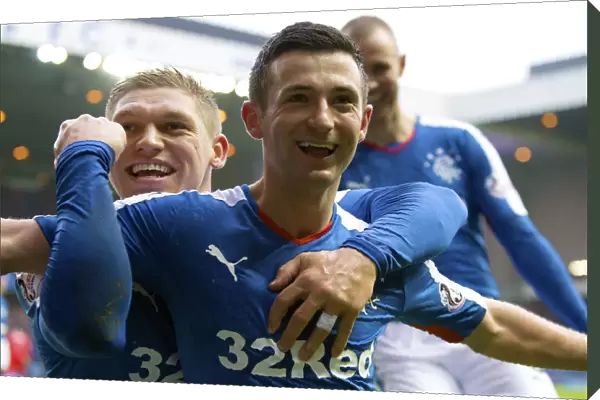 Rangers Unforgettable Semi-Final Victory: Holt and Waghorn's Thrilling Goal Celebration at Ibrox Stadium