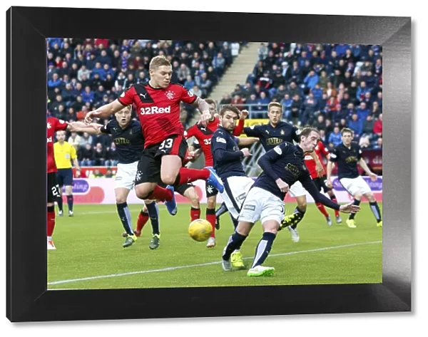 Intense Rivalry: Waghorn vs Kerr in the Rangers vs Falkirk Championship Clash at Falkirk Stadium