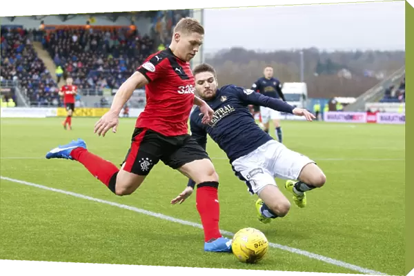 Rangers Martyn Waghorn in Action: Scottish Cup Clash at Falkirk Stadium - 2003 Champions