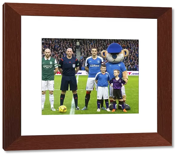 Rangers Football Club: Scottish Cup Victory - Celebrating Champions with Captain Lee Wallace and Mascots at Ibrox Stadium (2003)