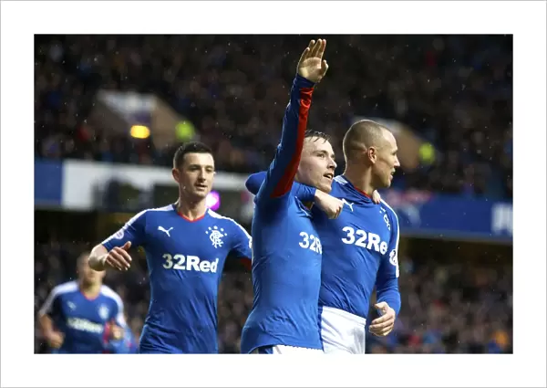 Rangers Barrie McKay Scores the Thrilling Winning Goal in the Scottish Cup: Rangers vs. Cowdenbeath at Ibrox Stadium