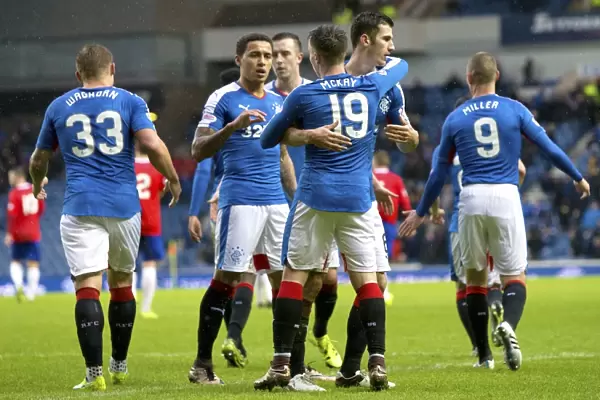 Barrie McKay's Dramatic Winning Goal: Rangers Secure Scottish Cup Victory over Cowdenbeath at Ibrox Stadium