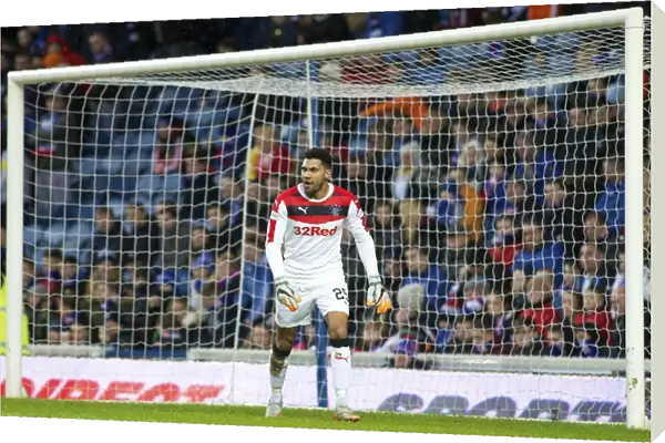 Wes Foderingham Guarding Ibrox: Scottish Cup Battle between Rangers and Cowdenbeath (2003 Champions)
