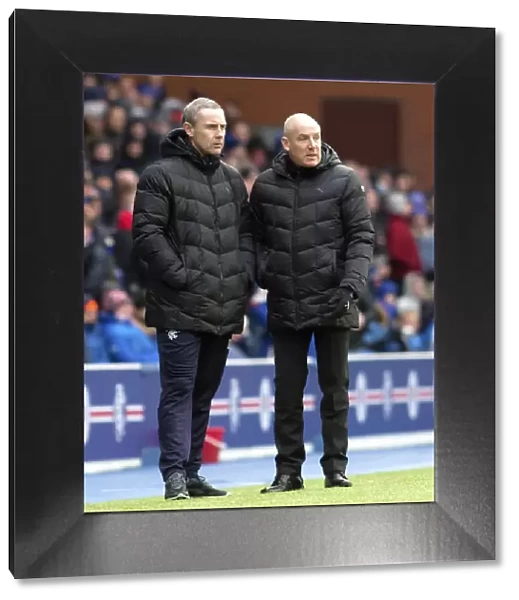Mark Warburton and Davie Weir: Rangers Championship Duo at Ibrox Stadium - Facing Falkirk in a Showdown