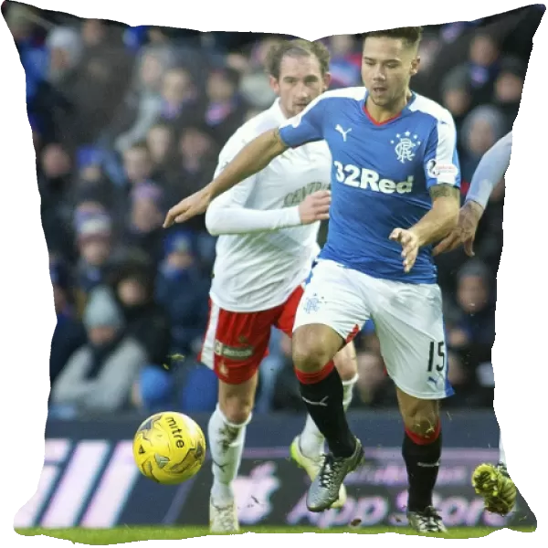 Clash at Ibrox: Rangers vs Falkirk - A Battle Between Harry Forrester and Aaron Muirhead in the Ladbrokes Championship (Scottish Cup Winners 2003)