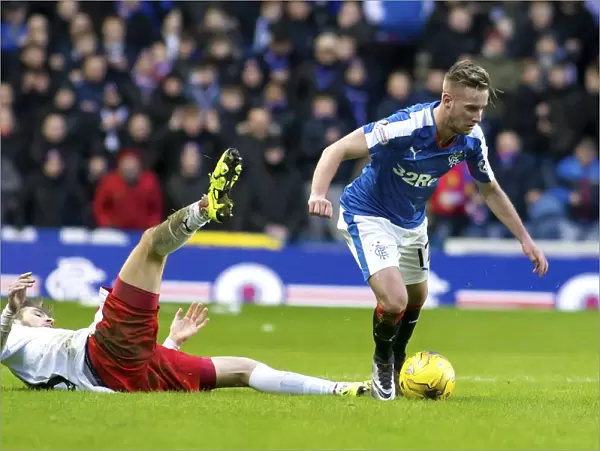 Billy King in Action: Rangers vs Falkirk at Ibrox Stadium - Scottish Cup Victory 2003