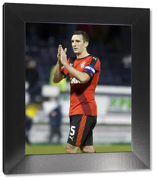 Rangers Captain Lee Wallace Pays Tribute to Fans at Starks Park: A Heartfelt Moment during Raith Rovers vs Rangers (Scottish Cup Winners 2003)
