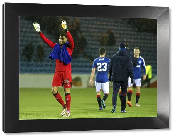 Rangers Wes Foderingham: Fifth Round Replay Victory Celebration vs. Kilmarnock in Scottish Cup