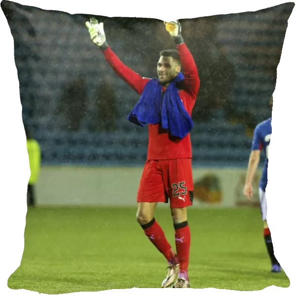 Rangers Wes Foderingham: Fifth Round Replay Victory Celebration vs. Kilmarnock in Scottish Cup