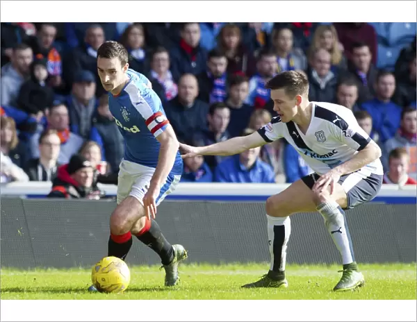 Rangers Captain Lee Wallace in Scottish Cup Quarterfinal Glory at Ibrox Stadium