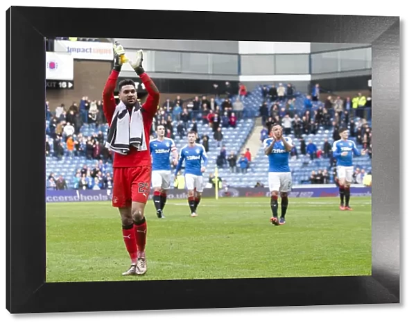 Rangers vs Dundee: Wes Foderingham Guarding Ibrox Stadium in Scottish Cup Quarterfinal