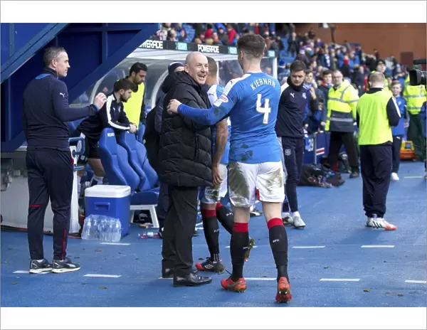 A Moment of Sportsmanship: Rob Kiernan and Mark Warburton's Handshake in the Scottish Cup Quarterfinal at Ibrox Stadium