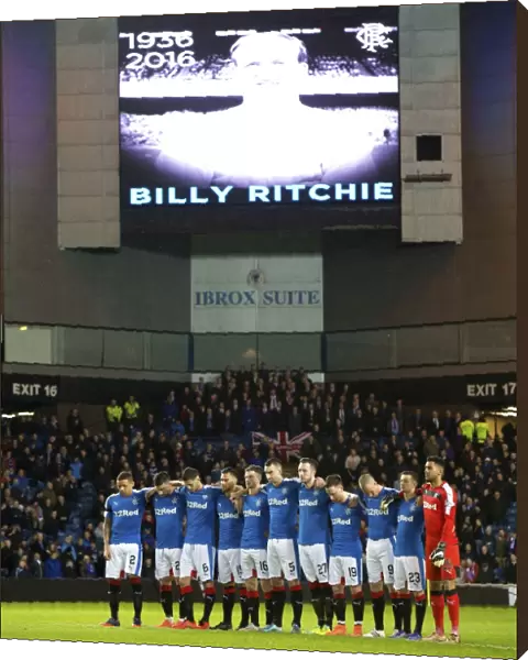 Rangers Football Club: A Moment of Silence for Billy Ritchie at Ibrox Stadium