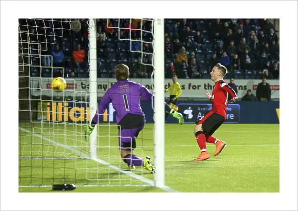 Rangers Victory: Barrie McKay Scores the Second Goal in Ladbrokes Championship Match at Falkirk Stadium