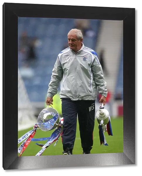 Walter Smith with Rangers and Double Cup Victories: CIS and Scottish Cups at Training Ground (2008)