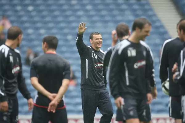 Lee McCulloch Wins the Crossbar Challenge at Rangers Football Club Training (2008)