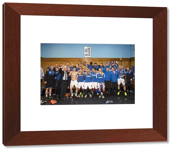 Mark Warburton and Rangers: Championship Victory Celebration in the Ibrox Dressing Room (2016-17)