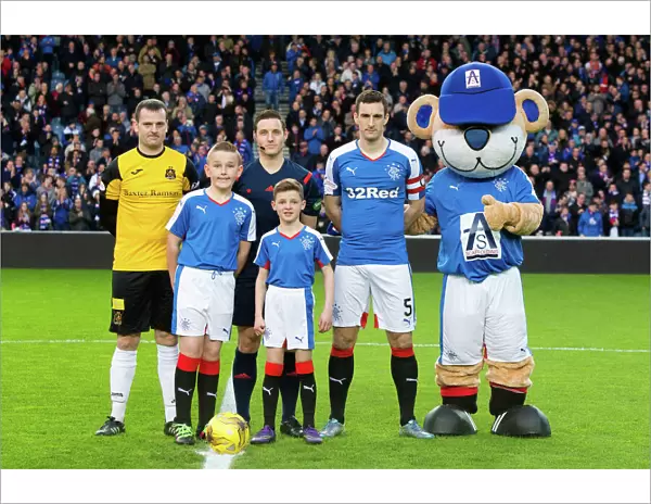 Rangers Football Club: Scottish Cup Victory - Celebrating Champions with Captain Lee Wallace and Mascots at Ibrox Stadium (2003)