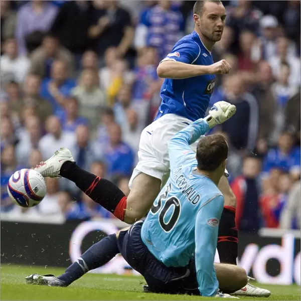 Kris Boyd's Thwarted Goal: Rangers 2-0 Hearts (Clydesdale Bank Scottish Premier League, Ibrox Stadium)