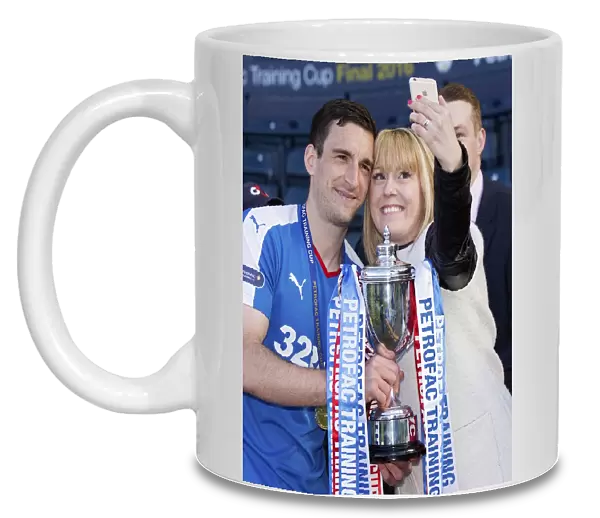 Rangers Football Club: Lee Wallace's Selfie Celebration - Petrofac Training Cup Victory at Hampden Park (Scottish Cup Champions 2003)