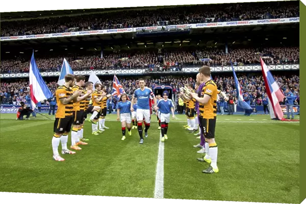Rangers Football Club: Lee Wallace Leads Victory Parade through Alloa's Guard of Honor (Scottish Cup Champions 2003)