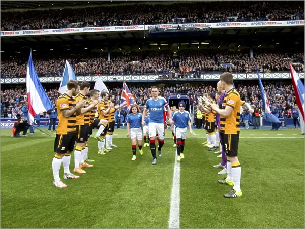 Rangers Football Club: Lee Wallace Leads Victory Parade through Alloa's Guard of Honor (Scottish Cup Champions 2003)