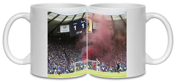 Rangers FC: Scottish Cup Triumph - Euphoric Fans Celebrate with Smoke at Hampden Park (2003)