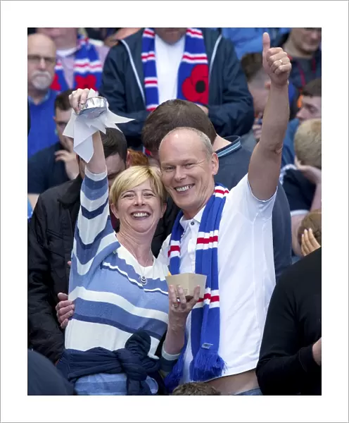 Scottish Cup Triumph: Jubilant Rangers Fans Celebrate Victory at Hampden Park (2003)