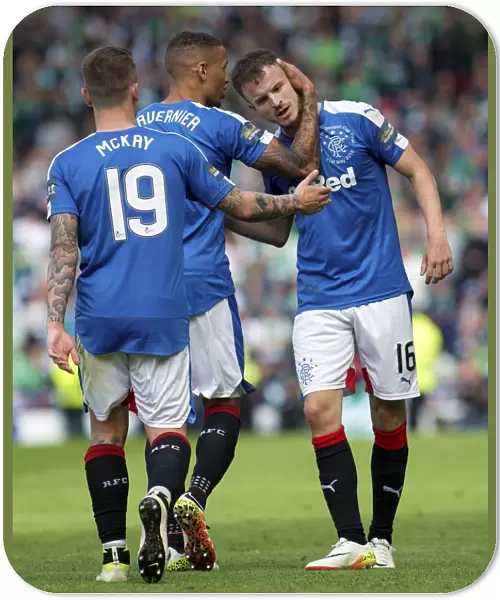Rangers Football Club: Andy Halliday and James Tavernier's Jubilant Moment after Scottish Cup Victory Goal (2003)