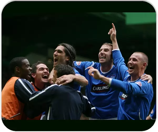 Pedro Mendes Euphoric Moment: Rangers Triumph in SPL Clash Against Celtic (4-2) at Celtic Park