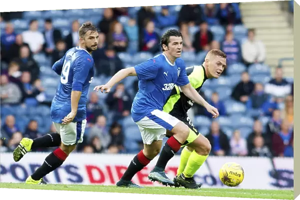 Rangers Joey Barton in Action at Ibrox Stadium - Betfred Cup Match vs Stranraer