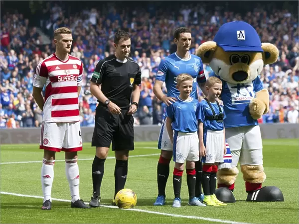 Rangers Football Club: 2003 Scottish Cup Victory - Captain Lee Wallace and Excited Mascots Celebrate at Ibrox Stadium