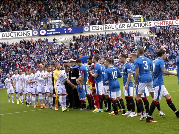 Sportsman's Handshake at Ibrox: Rangers and Ross County in Premiership Action