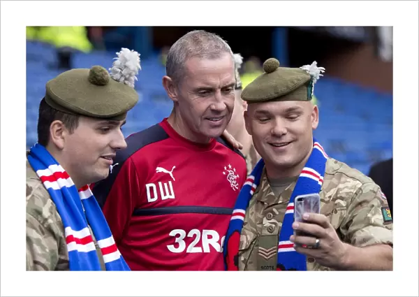 Rangers Assistant Manager David Weir Pays Tribute to Armed Forces Before Rangers vs Ross County