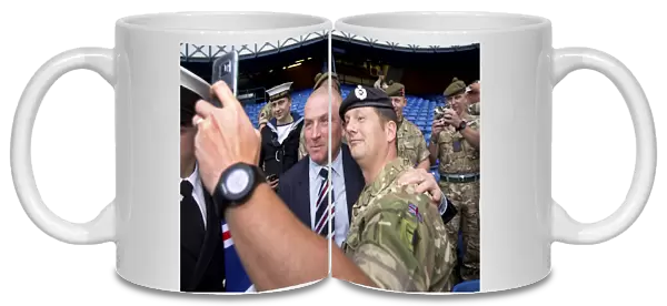 Rangers Manager Mark Warburton Pays Tribute to Armed Forces Before Rangers vs Ross County Match