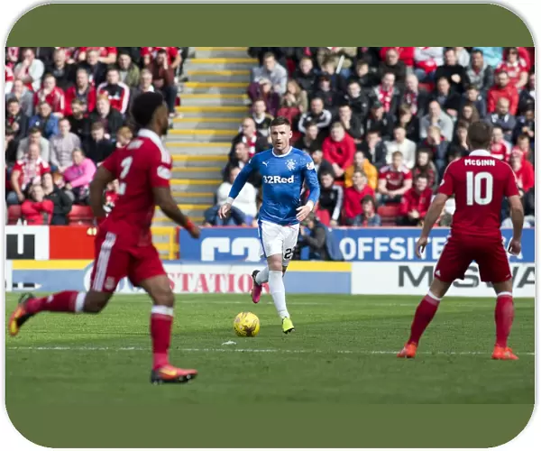 Rangers vs Aberdeen: Michael O'Halloran at Pittodrie Stadium - Intense Moment in the Ladbrokes Premiership