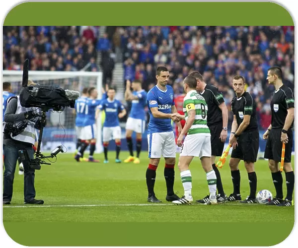 Rangers vs Celtic: A Moment of Sportsmanship - Lee Wallace and Scott Brown's Handshake at the Betfred Cup Semi-Final, Hampden Park